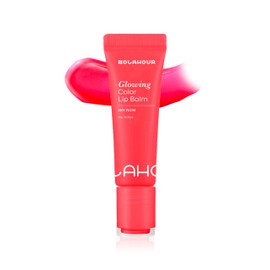 NOLAHOUR Glowing Color Lip Balm 0.35 Oz| Hydrating Lip Balm Lip Gloss for Girls | Vegan Lip Balm & Lip Plumping Gloss | Lip Glowy Balm & Lip Care for Dry Lips | Moisturizing Lip Balm Shy Plum