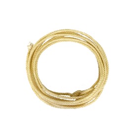 Colorado Saddlery Kid's Lariat | Pro Feel Lasso | Genuine Honda Knot | Cowboy & Cowgirl Rope, Biege, 5/16" x 25' (15-26)