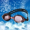 Adult Anti-fog Electroplated Swimming Goggles Women's LF58 Myopia Electroplated Black 400 Degrees 5ea