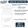 Dwbligt 2 Pack Cookie Jar, 1 Gallon Glass Jar with