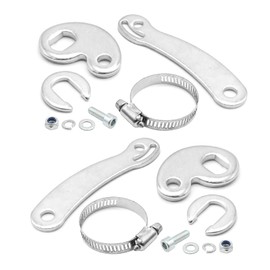 CADUFUELLY 2 Sets Universal Torque Arm Conversion Kit with Hose Clamp Nut Bolt for Electric Bicycle E-Bike with Normal Motor Shafts