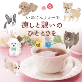 INUSAN-TEA Dog Cookie Dog Apricot Tea & Apple Tea & Lychee Tea & White Peach Tea & Strawberry Tea & Orange Tea (6 Types)