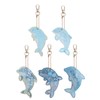 5Pcs Dolphin Diamond Painting Keychain DIY 5D Cartoon Pendant Stylish