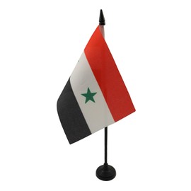 AZ FLAG - Table Flag Syria - 15 x 10 cm - Syrian Table Flag 10 x 15 cm - Flags