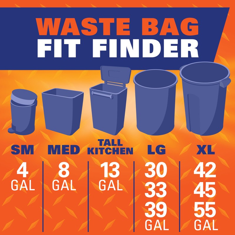 Hefty Trash Bags, 13 Gallon, Clean Burst | Ultra Strong