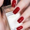 ASMAYSA Shiny Red Gel Nail Polish, Glitter Red Nail Polish