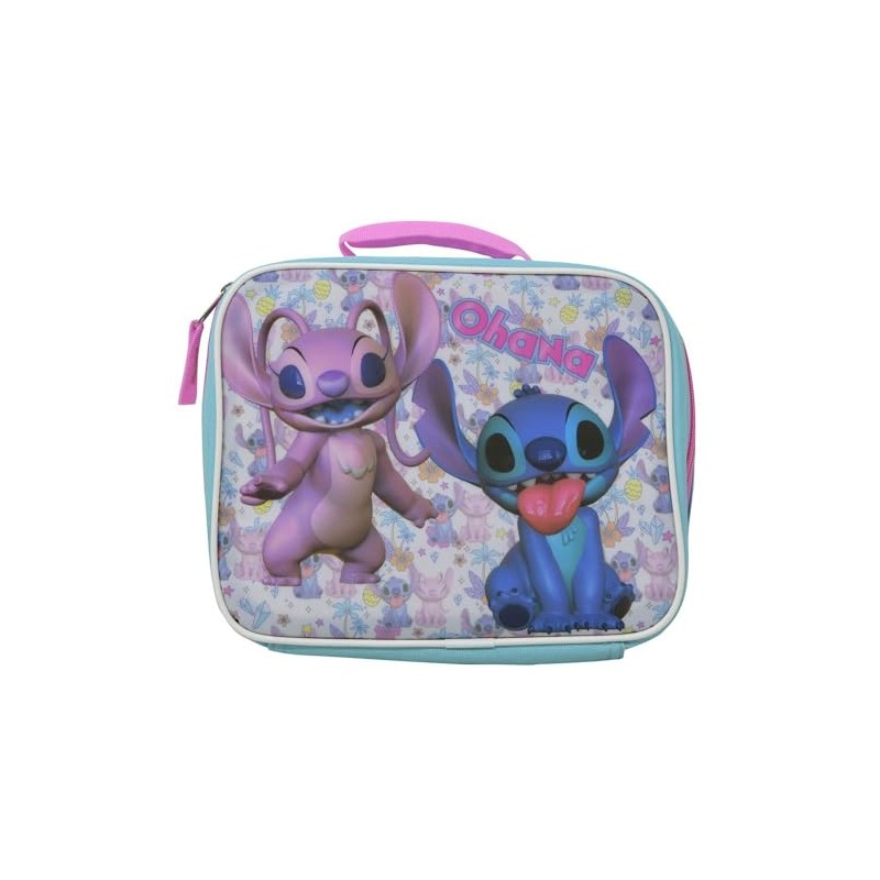 Fast Forward Stitch & Angel Rectangle Lunch bag, Small, Pink