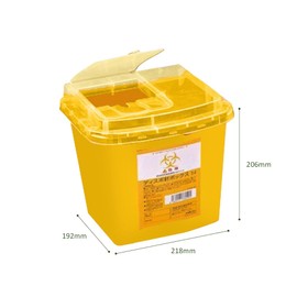 As One 8-7221-03 Navis Dispenser Box, Yellow, 1.1 gal (5 L), 1 Piece