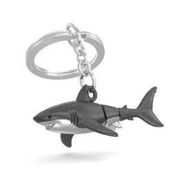 O meta[l]morphose METALMORPHOSE Shark Keyring - Sea Creatures - Gift for Men and Women, Black, One Size, Novelty, black, Novelty