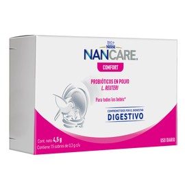 NANCARE Comfort Probióticos Infantiles en Polvo Caja con 15 Sobres