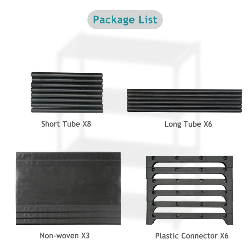 3 Tier Extra Small Shoe Rack (16.3" Wide), Narrow Stackable