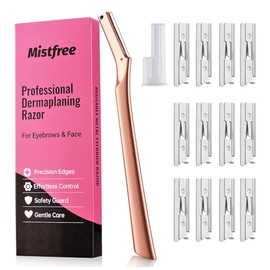 Dermaplaning Face Razor for Women, Eyebrow Trimmer and Peach Fuzz Remover, Professional Dermaplane Razor, Reusable Stainless Steel Dermaplane Razor for Women