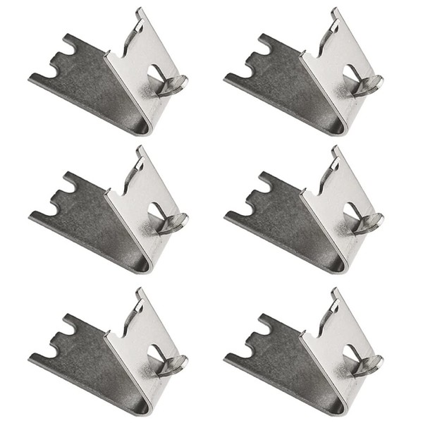 WHPromLang 6 Pcs Freezer Shelf Clip Freezer Shelf Brackets Stainless