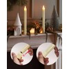 Homemory Real Waxy Flameless Taper Candles with Remote Timer, LED