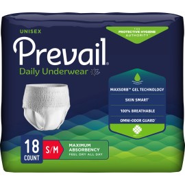 Prevail Pull-On Underwear, Maximum Absorbency - Small-Medium, Pack