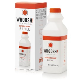 WHOOSH! Electronic Screen Cleaner Refill, 32.1 fl oz | Screen Cleaning Liquid Refill designed for Pro Premium Screen Cleaner, Eco-Friendly, Safe, Screen Cleaner Spray Refill for TVs, Computer Monitors