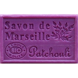 SAVON DE MARSEILLE 125g, French Soap, Vegetable Soap (Patchouli)