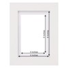 Fabian Clarke London® 6x4 Modern White Wooden Picture Photo Frame