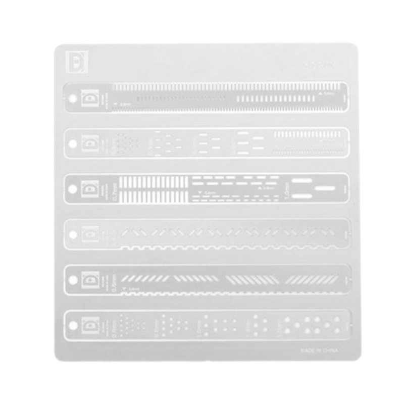 Dickly Model Making Line Carving Auxiliary Ruler, Reusable Stainless Steel