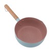 Wooden Handle Milk Pot Aluminum Alloy Multifunctional Flat Bottomed Noodle