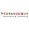 Pack of 6 Art Party Multicolored Happy Birthday Party Ribbon