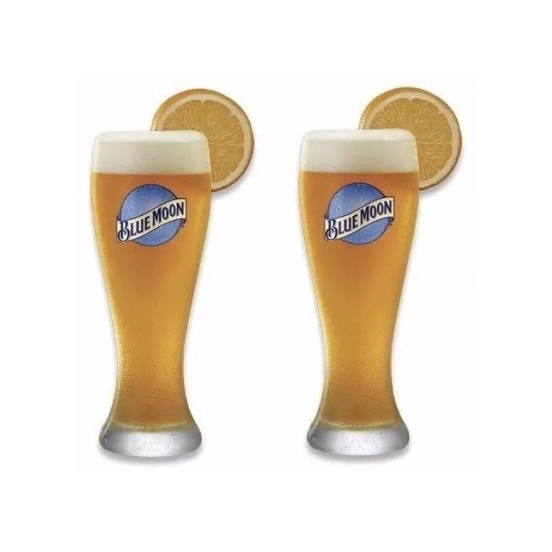 Blue Moon 16 oz Pilsner Beer Glass - Set of