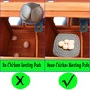 4 Pack Washable Chicken Nesting Pads for Laying Eggs， Nesting