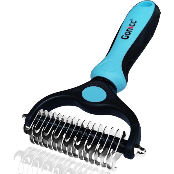 gonicc Professional Dog and Cat Brush for Shedding, Pets Dematting