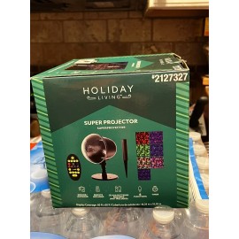 Show Lights Holiday Living Super Projector 2127327 w/remote 8 Functions / Timer