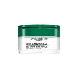 YVES ROCHER - Crema Facial en Gel Matificante Sebo Active Clear, Afina la textura de la piel y reduce los poros, Para Piel Mixta a Grasa, Formula...  
