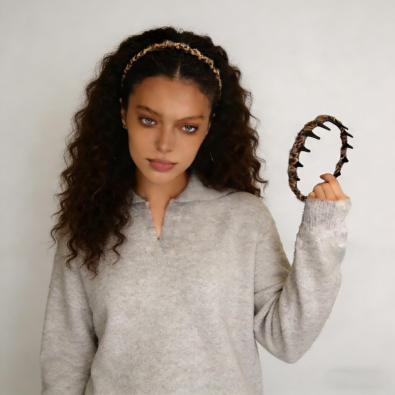 3PCS Retro High Skull Headband, Zigzag Headbands for Women, Wedding
