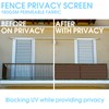 2'6" x 25' Brown Balcony Privacy Screen Fence Windscreen Cover