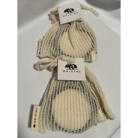 Origins Lot Of 2 ORIGINS Set of 6 Reusable Cotton Rounds & Drawstring Pouch Brand New