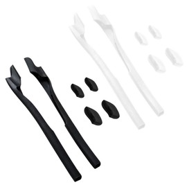 BLAZERBUCK Replacement Sock Kits Earsocks & Nosepieces for Oakley Half Jacket 2.0 XL Sunglass - Black + White