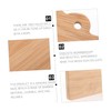 BELLIFFY 2Pcs Unfinished Wood Signs Blank Hanging Plaque for DIY