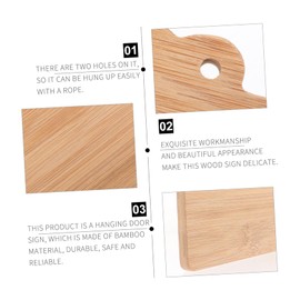 BELLIFFY 2Pcs Unfinished Wood Signs Blank Hanging Plaque for DIY Craft Projects Versatile Craft Wood Sign for Home and Personalization