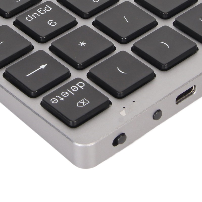 Numeric Keyboard Mini USB Rechargeable Wired 28 Keys Thin Portable