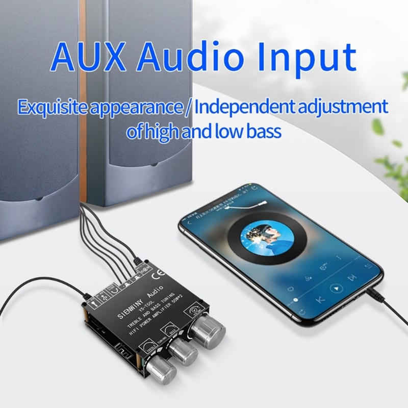 Sound Amplifier Board Bluetooth 5.0 Dual Channel Multiple Protection HiFi