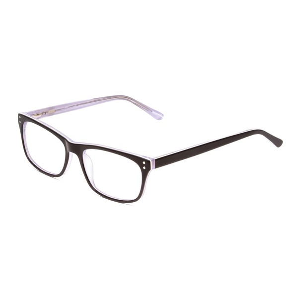 Calabria Ernest 4684 Cat-Eye Reading Glasses +0.00 Shiny Black White