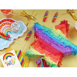 Rainbow Twisty Lollipops - 24 Unicorn Suckers Individually Wrapped Bulk - Great for Candy Buffet - Baby Shower - Birthday Party Favor Candy - Goodies for Kids and Adults