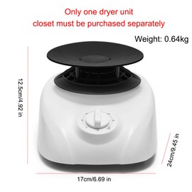 TEMU-SC 1000W Dryer Mainframe, Portable dryers for laundry, Portable Clothes Dryer, Mini dryer for clothes, Electric Clothes Dryer Machine for Apartment, RV, Travel(US plug)