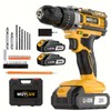 20V Cordless Drill/Driver, Electric Screwdriver - 2 Batteries, 30Nm, 21+1