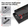 SaniteModar Linear Shower Drain, Black Shower Drain 12 inch with