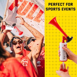 FARBIN Air horns Marine and Sports Pump Air Horn, Loud Sound Handheld Signal Boat Horn, Personal Safety Horn Alarm for Boating, Sports Events, Parties, Camping, Aggressive Animals (Handheld horn 4pcs)