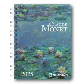 N NEUMANNVERLAGE - Claude Monet 2025 Diary, 16.5 x 21.6 cm, Pocket Calendar with Twelve Picture Pages and Note Pages, Removable Planner, Year and ... and International Calendar: Diary