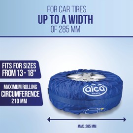 alca® Car Tyre Bag Set with Carry Handle and Tyre Marking, 4 Pieces, 13 - 18 Inch for SUV