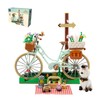 PANTASY Vintage Flower Bicycle Building Set with Spring Picnic Scene