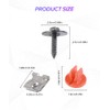 Juego de 30 clips para parachoques de coche, kit de