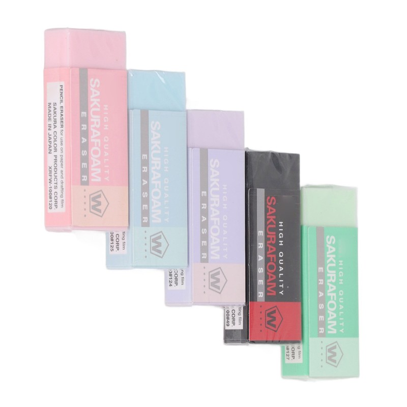 5 Pcs Art Eraser Strong Cleaning Ability Colored Eraser for