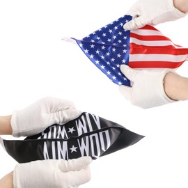 2 Pack United States With Flag Pow Mia Flag 6'' x 9'' Fit for 3/8" Motorcycle Flagpole Hardware Luggage Racks Fit for Harley Touring Spring Honda Goldwing etc Flag Replacement